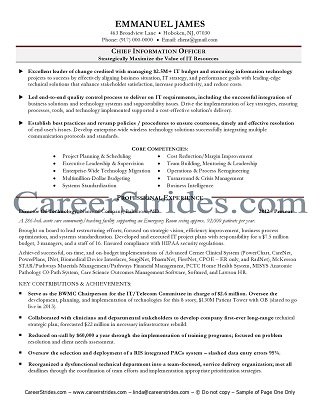 Click me to see IT resume samples
