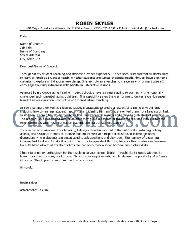 teacher cover letter nz teacher cover letter nz