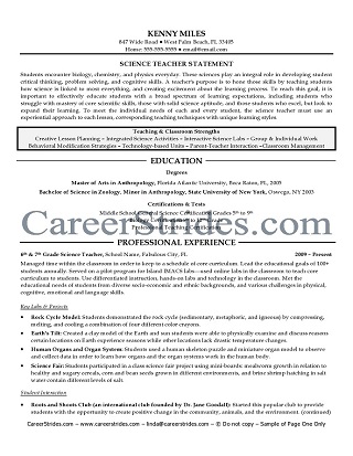 Click me to see teacher resume service samples