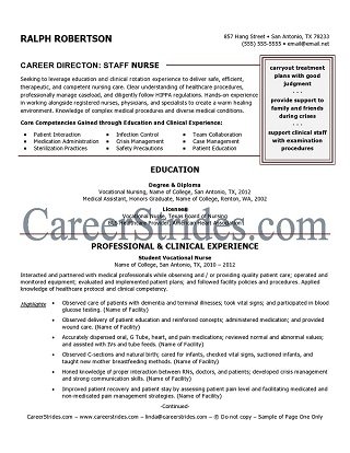 Click me to see nurse resume service samples